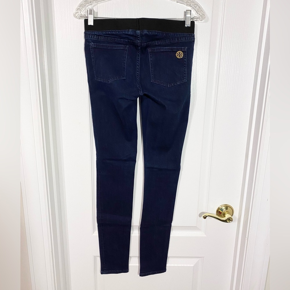 Tory Burch Jeggings Denim Leggings Dark Wash Size 27